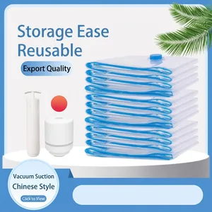 Space Saving Vacuum Compression Storage Bags Thickened Transparent Bags For Clothes Quilts With Manual Electric Pump