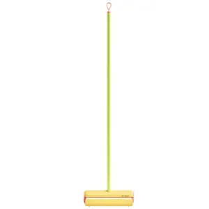 Modern long-handled dopamine-style floor lint roller for effortless pet hair cleaning