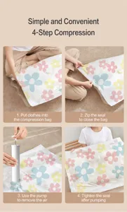 Detailed instruction showing the 4-step vacuum sealing process using an electric pump.
