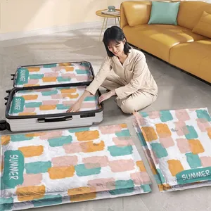 Durable space-saving vacuum storage bags for clothes and quilts with stylish patterns.