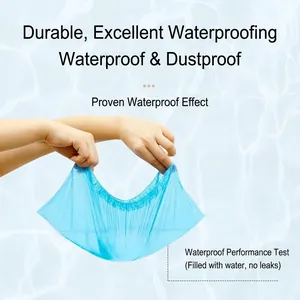 Duurzame blauwe waterdichte wegwerpschoenovertrekken met een geslaagde lekkagetest