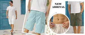 Close-up details of men's corduroy cargo shorts featuring a functional drawstring waist