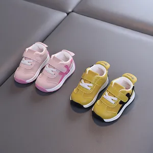 Atmungsaktive rutschfeste Leder-Sneaker für Kleinkinder im Alter von 1-3 Jahren