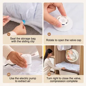 Guide d'instruction étape par étape pour l'utilisation d'un sac de compression sous vide