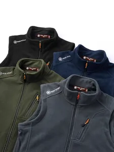 Herren Outdoor Polar-Fleecewesten in den Farben Schwarz, Marineblau, Oliv und Grau