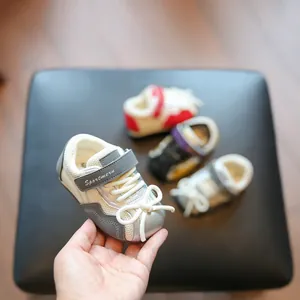 Kleinkind Baby Jungen Mädchen Lauflernschuhe Atmungsaktives Mesh Mikrofaser Leder Weiche Sohle Rutschfest Klettverschluss Sneaker