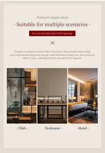 Scenario application of ceramic Roman column candle holder for club, teahouse, and hotel
