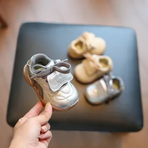 Peuter Loopschoentjes Zachte Zool Antislip Microvezel Leer Baby Eerste Stappen Sneakers Voor Jongens Meisjes