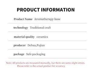 Detailed product specifications for ceramic frog incense burner Palo Santo holder