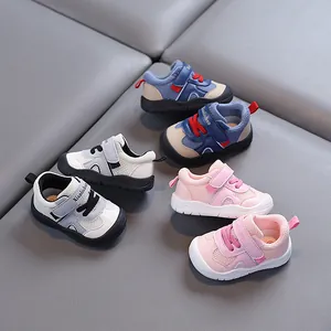 Scarpe Primi Passi Neonato Traspirante Mesh Suola Morbida Antiscivolo Casual Color Block Giapponese Ragazzo Ragazza 1-2 Anni