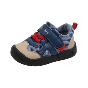 Scarpe da passeggio traspiranti per neonati con suole morbide e antiscivolo a colori