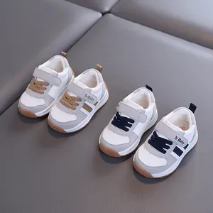 Soft sole toddler sneakers in German trainer style with breathable mesh material