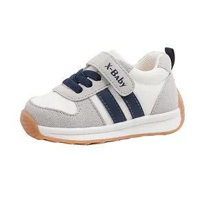 Toddler breathable mesh shoes with soft non-slip soles in German trainer style