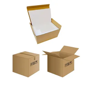 Detailed view of the protective cardboard box packaging with foam padding for incense burner