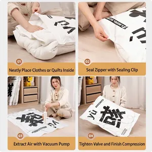 Step-by-step guide for using vacuum compression storage bags for space-saving clothes storage