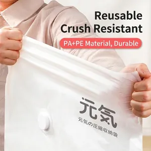Heavy-duty PA+PE vacuum compression storage bag for organized clothes and bedding