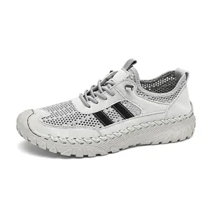 Men's breathable mesh sneakers for summer outdoor sports and leisure with soft sole