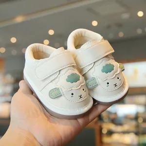Scarpe Cigolanti per Neonati e Bambini Pecora dei Cartoni Animati Suola Morbida Scarpe da Passeggio Antiscivolo per Bambini 0-2 Anni Primavera Autunno