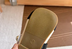 Detailed close-up of the durable anti-slip rubber sole on kids' Mary Jane shoes
