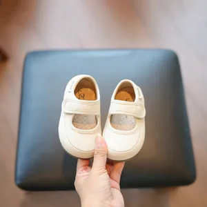 Weiche cremefarbene Lauflernschuhe für Baby Mädchen Prinzessinnen Schuhe 1-2 Jahre