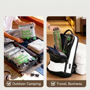 Vakuum-Aufbewahrungsbeutel für Koffer und Rucksäcke, ideal für Reisen und Camping.