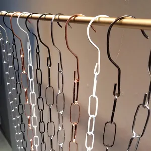 Catena Moderna in Ferro da Appendere per Negozio di Abbigliamento Connettore per Appendini in Metallo per Organizzazione Armadio Esposizione Verticale