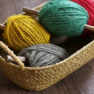 High-quality colorful 2mm jute twine rolls for DIY manual crafts and gardening decoration