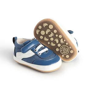 Detailed view of baby prewalker shoes showing the anti-slip sole and grip pattern.