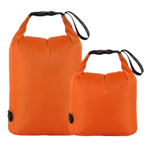 Lot de 2 sacs de compression orange pour voyage avec valve et fermeture à enroulement
