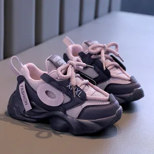 Κοριτσίστικα Chunky Sneakers Αναπνεύσιμα Παιδικά Αθλητικά Παπούτσια Mesh Αντιολισθητικά με Παχιά Σόλα Παπούτσια Τρεξίματος για Παιδιά Φθινοπωρινά Casual Παπούτσια