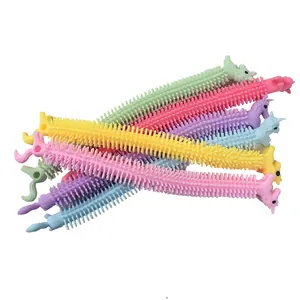 Colorful unicorn stretchy sensory strings for stress relief toy detail view
