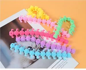 Colorful stretchy caterpillar fidget toys for sensory stress relief and anxiety management
