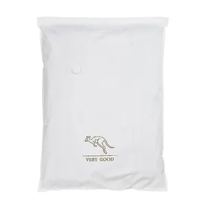 Professionelle dicke weiße Vakuum-Aufbewahrungstasche für Kleidung mit Känguru-Logo