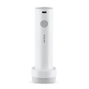 Bomba de vacío eléctrica USB portátil blanca para bolsas de almacenamiento y ahorro