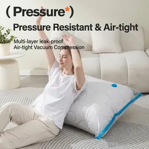 Grand sac de rangement sous vide pour couettes et vêtements dans un cadre domestique