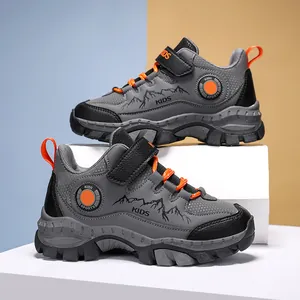 Scarpe da trekking outdoor per ragazzi con motivo a montagna e suola spessa antiscivolo
