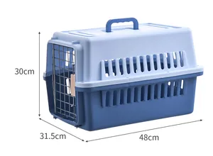 Trasportino portatile per animali domestici con dimensioni 48x31,5x30 cm per cani e gatti.