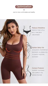 Detail of postpartum shapewear bodysuit with tummy control and posture correction benefits
