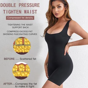 Women's high elasticity shapewear bodysuit for tummy control and waist slimming effect