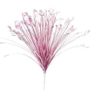 Elegante roze kunstmatige pauwengras spray voor bruiloft en etalage decoratie s.