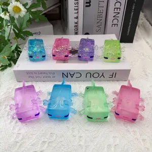 Sélection de jouets de décompression axolotl colorés et spongieux avec paillettes et finis