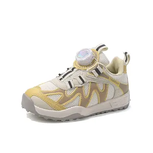 Sneakers traspiranti per bambini con fibbia rotante e tessuto a rete molto morbido