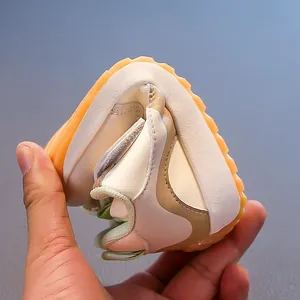 Flexible soft sole sneakers for toddler girls, comfortable walking shoes for kids