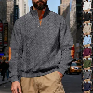 Detaillierte Ansicht des strukturierten Herren-Sweatshirts mit vielen Farbvarianten