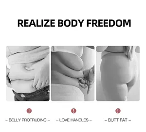 Detail view showing belly, love handles, and butt fat for shapewear bodysuit usage.