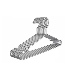 Juego de perchas de acero inoxidable duraderas para el secado pesado y armario