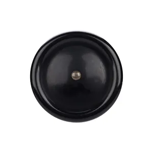 Premium black resin button with metallic center for luxury apparel and jackets