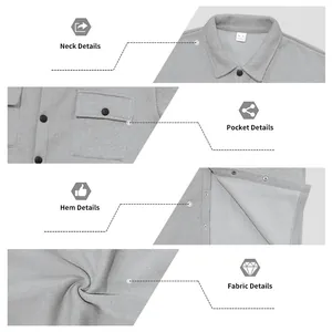 Vues détaillées du col, des poches et du tissu polaire épais de cette veste d'hiver pour homme
