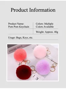 Λεπτομερής προβολή πολύχρωμων μπρελόκ από ψεύτικη γούνα κουνελιού για τσάντες.