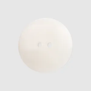 Premium ronde witte hars knoop met twee gaten voor hoogwaardige kleding en accessoires
